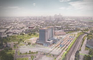 Michigan Central Aerial View